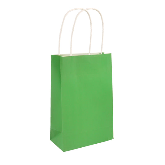 Pack of 6 Green Party Bags with Handle