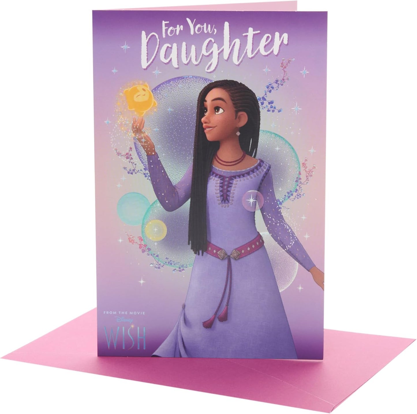 Disney Asha Design Daughter Birthday Card