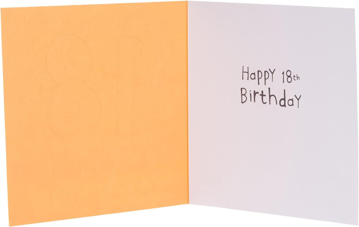 Fun and Bright Design 18th Birthday Card for Him/Her/Friend