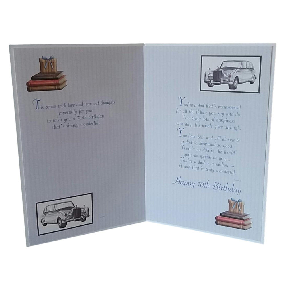 To Dad With Love On Your 70th Birthday card