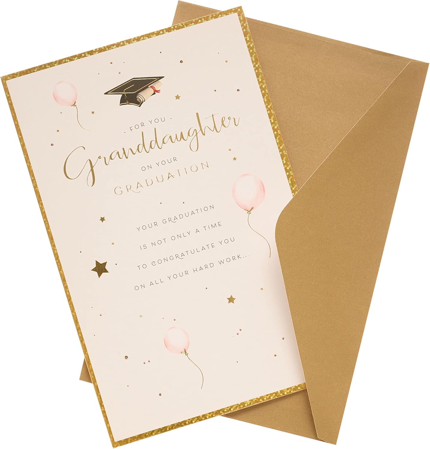 Elegant Well Done Granddaughter Graduation Card