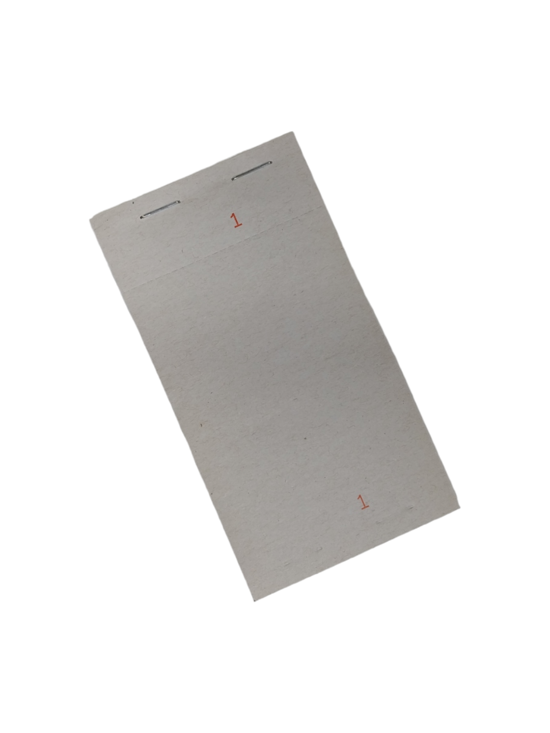 Pack of 50 76mm x 140mm Plain White Numbered Service Pads