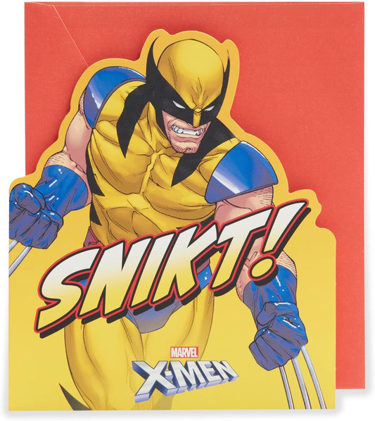 Marvel X-Men Wolverine Design Birthday Card for Him