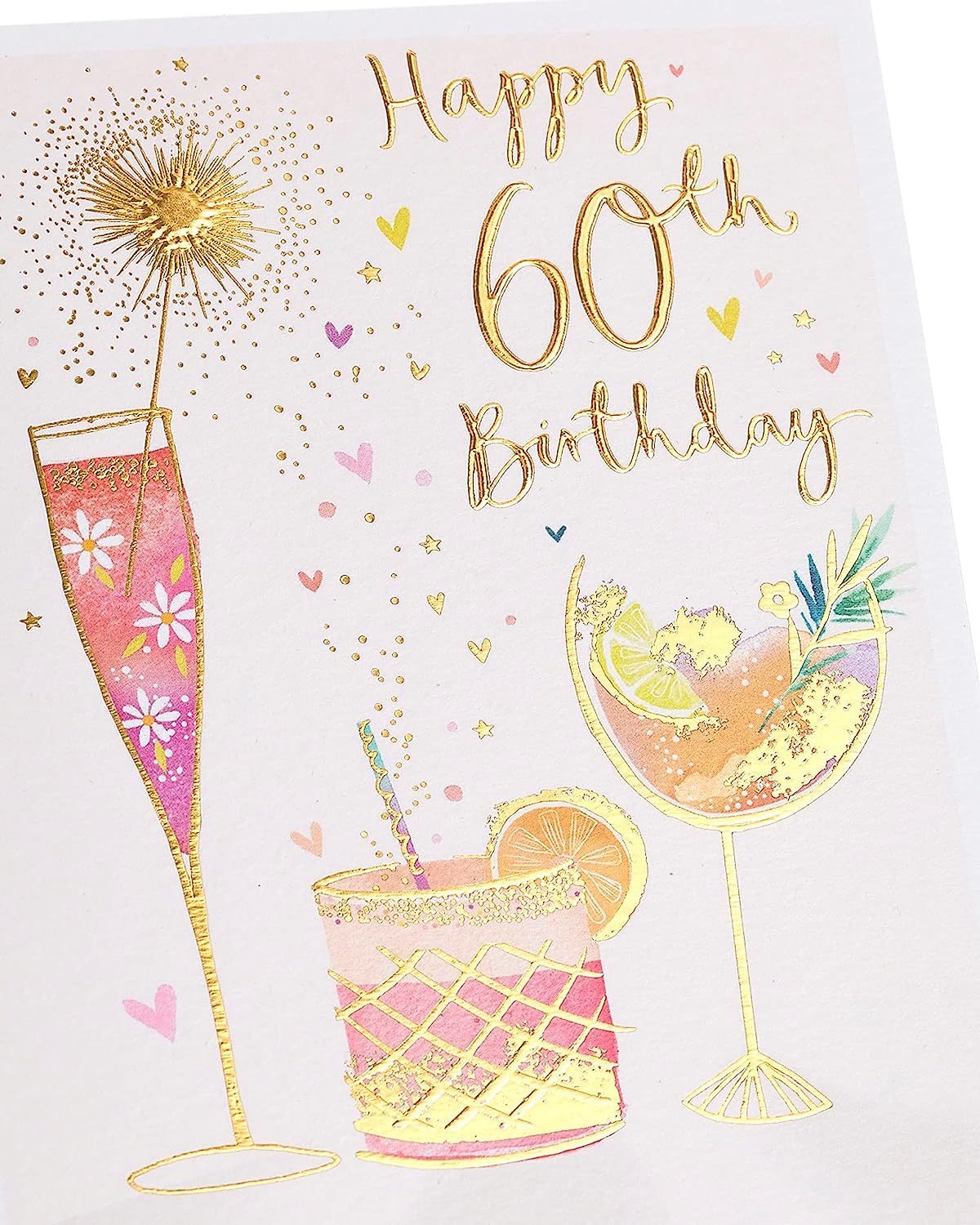 Sweet Cocktail Design 60th Birthday Card