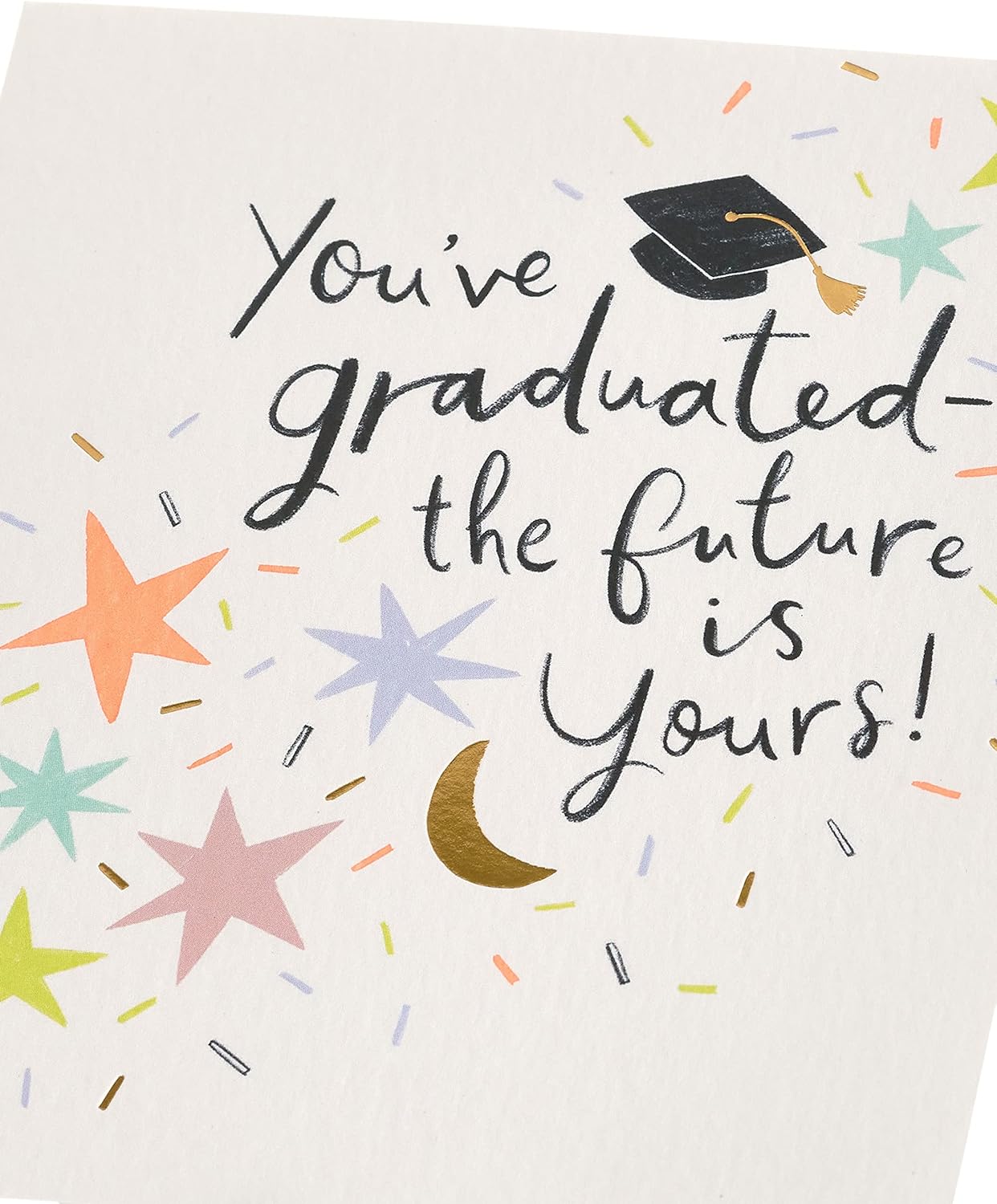 Fun Confetti Design Graduation Congratulations Card