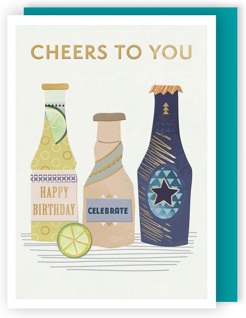 Contemporary Cheers To You Happy Sips Galore! Birthday Card