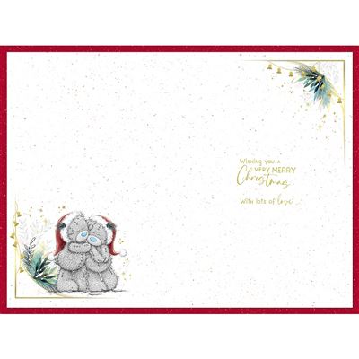 Bears Holding Gift To Both Of You Christmas Card