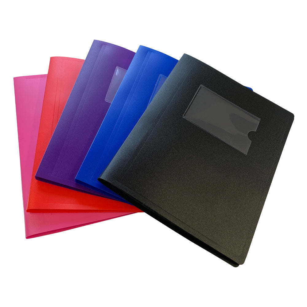 A5 Blue Flexible Cover 10 Pocket Display Book