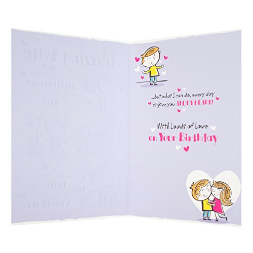 Wife Birthday Card "All My Heart" 