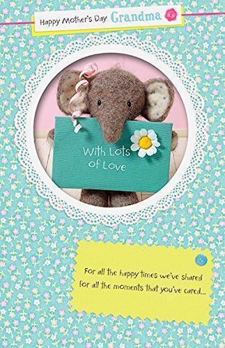 Grandma Cute Elliot and Buttons Mother's Day Greeting Card