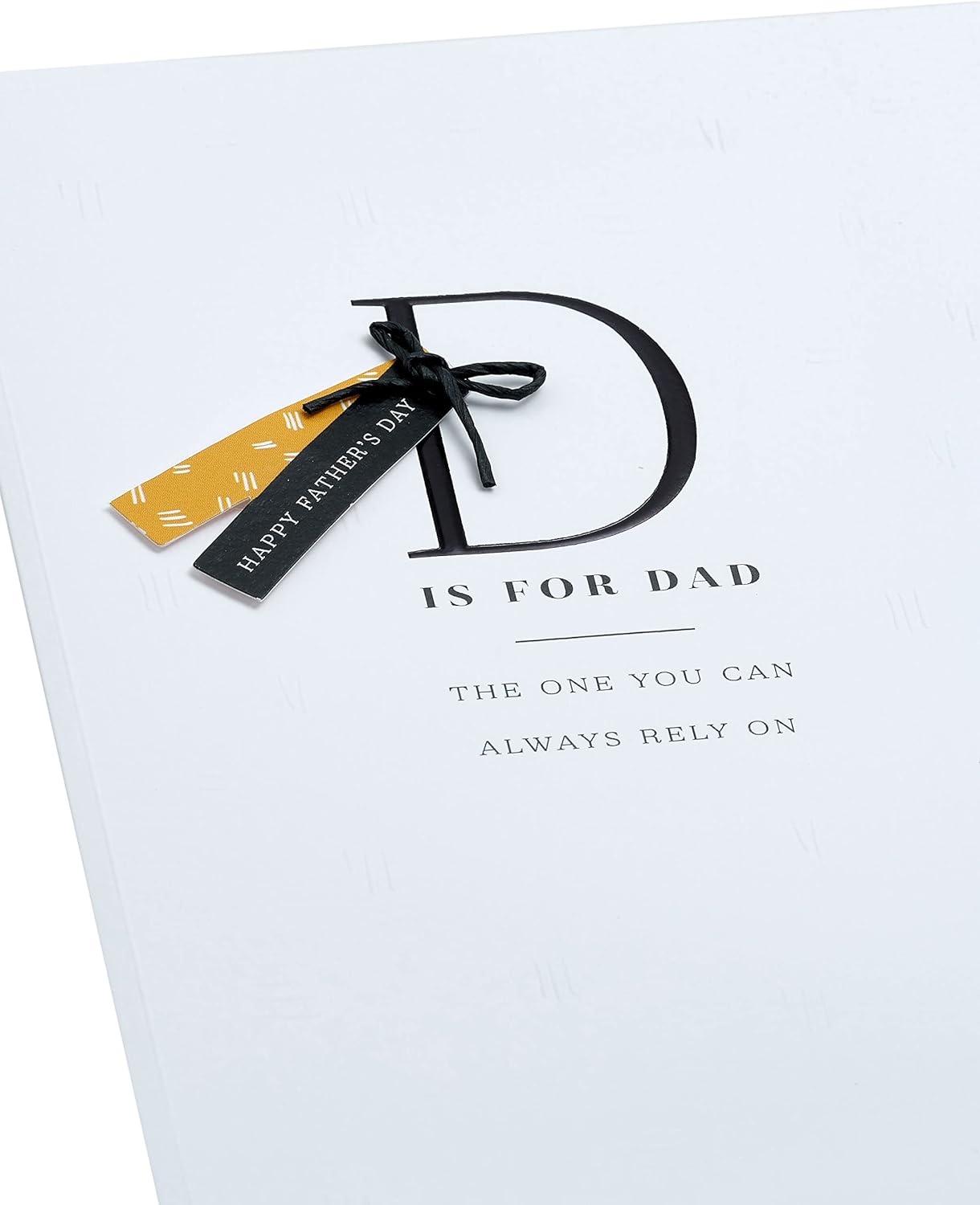 Letter D Design Father's Day Card