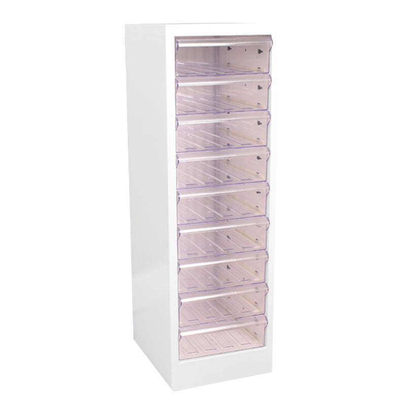 9 Drawer Filing Cabinet with Clear Drawers