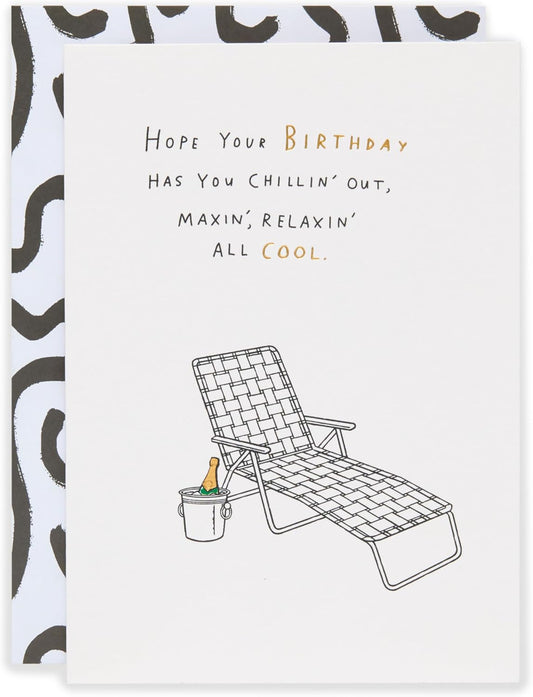 Kindred Chillin' Out Birthday Blank Card