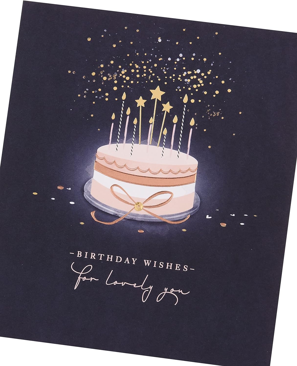 Starry Cake Design Birthday Card