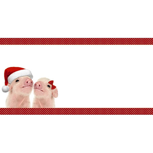 Piglets Wearing Santa Hats Design Me to You Christmas Card