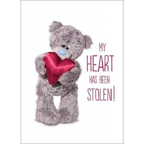 3D Holographic Heart Me to You Bear Valentine's Day Card