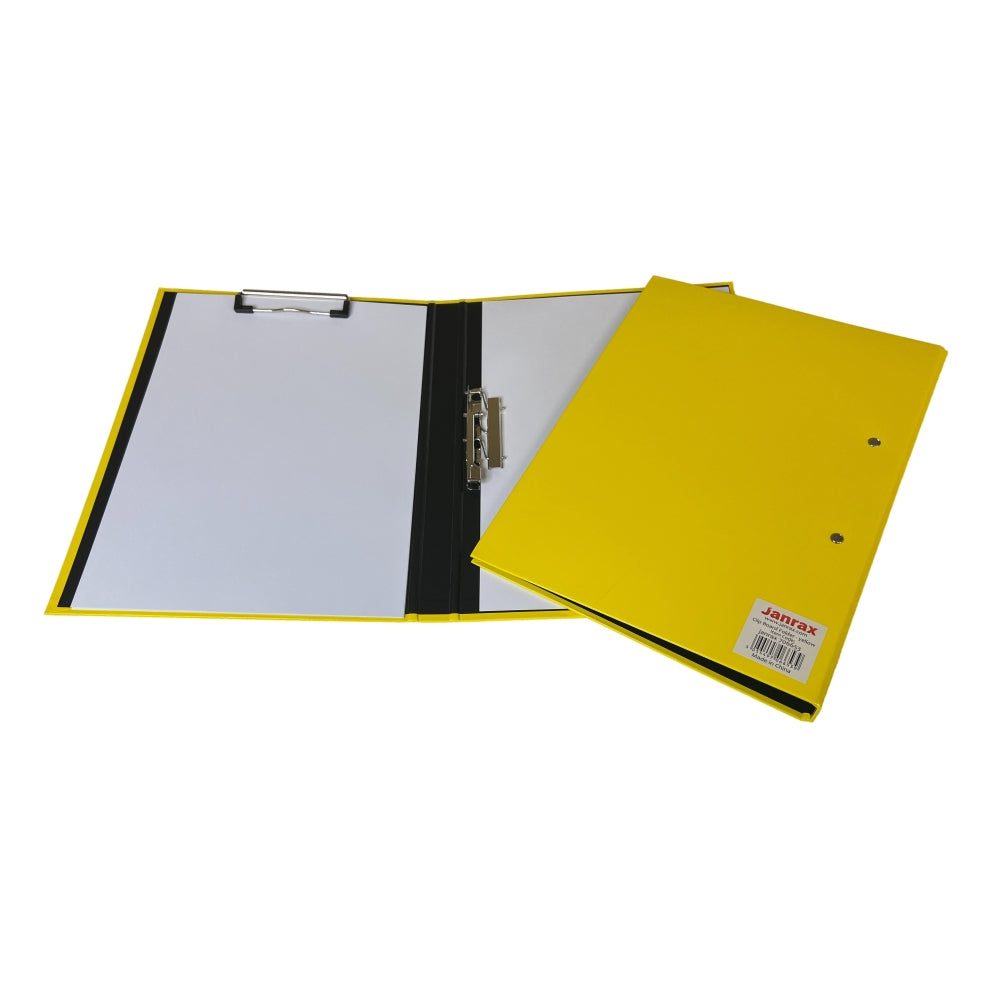 Yellow A4 Clipboard Document Clamp File Folder