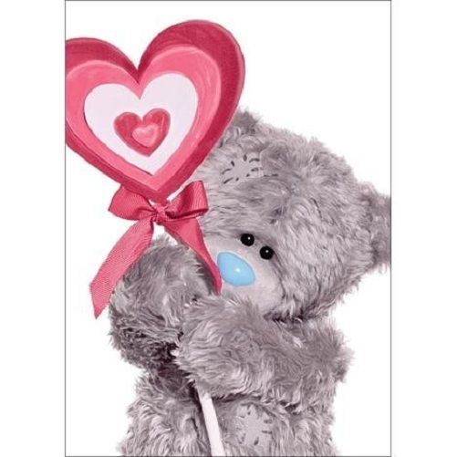 3D Holographic Lollypop Me to You Bear Valentine's Day Card