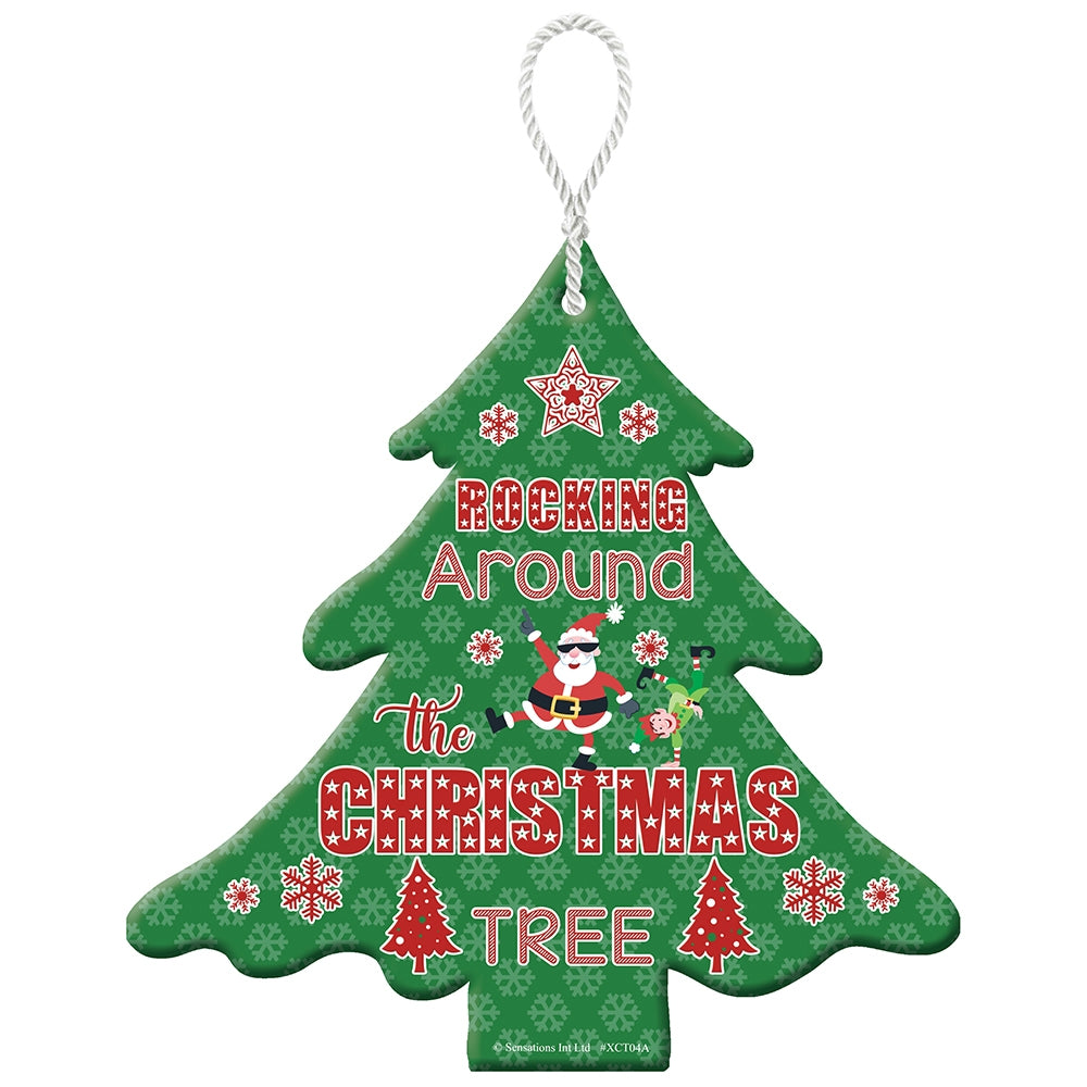 Rocking Around the Christmas Tree Hanging Plaque