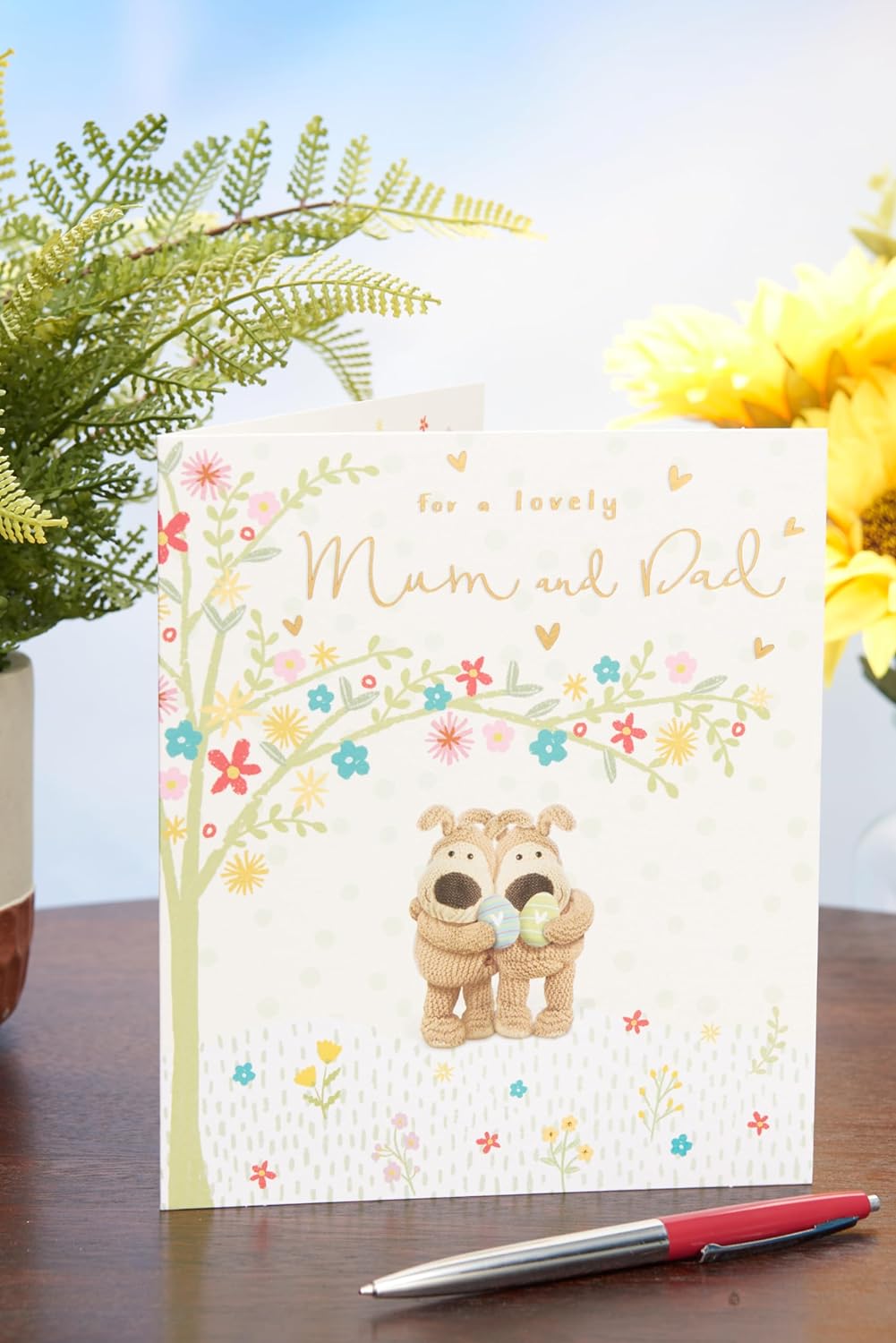 Boofle Cute Design Mum & Dad Easter Card