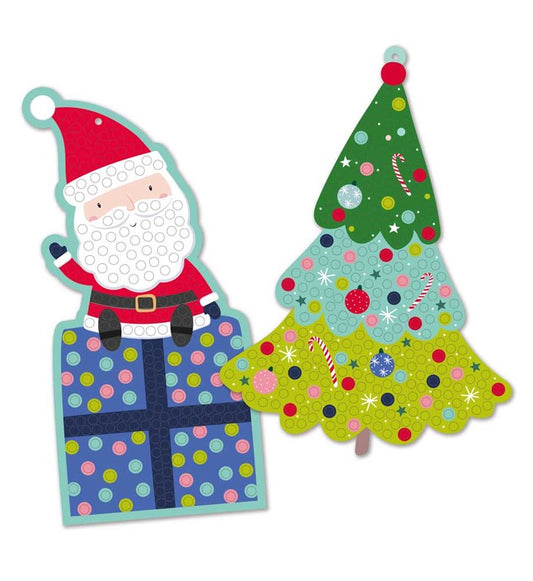 Make Your Own Christmas Mosaic Hanging Decorations