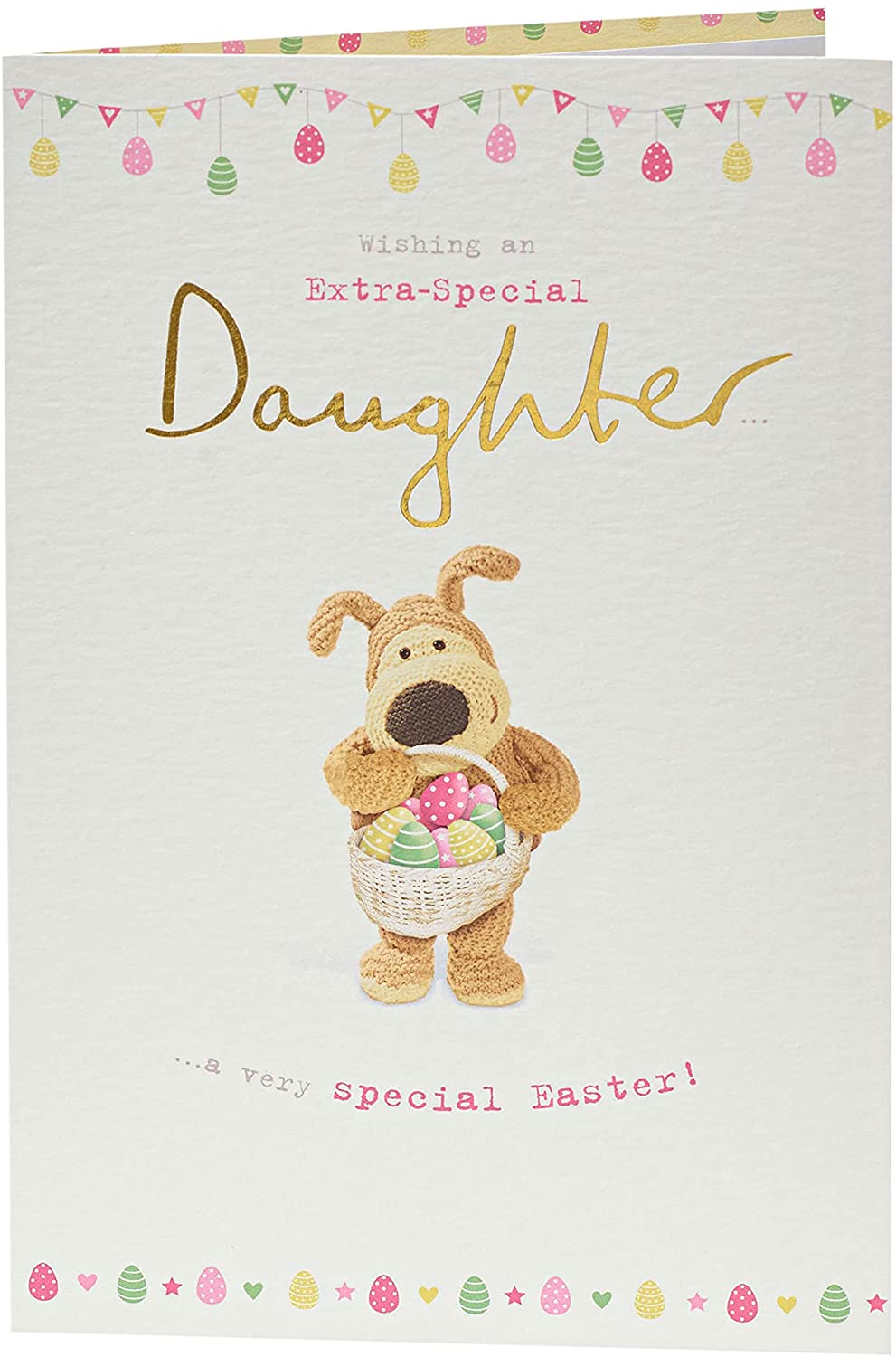 For an Extra-Special Daughter Boofle with Eggs Easter Card