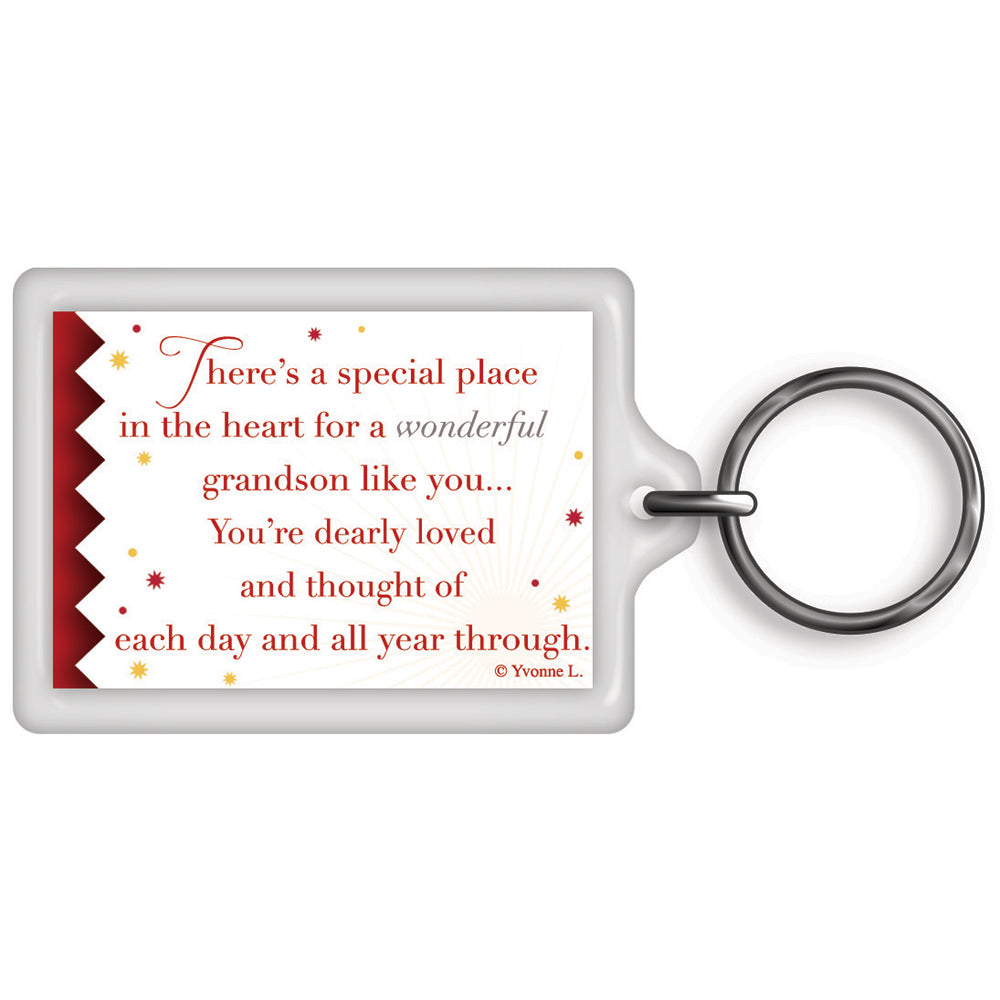 A Special Grandson Celebrity Style World's Best Keyring