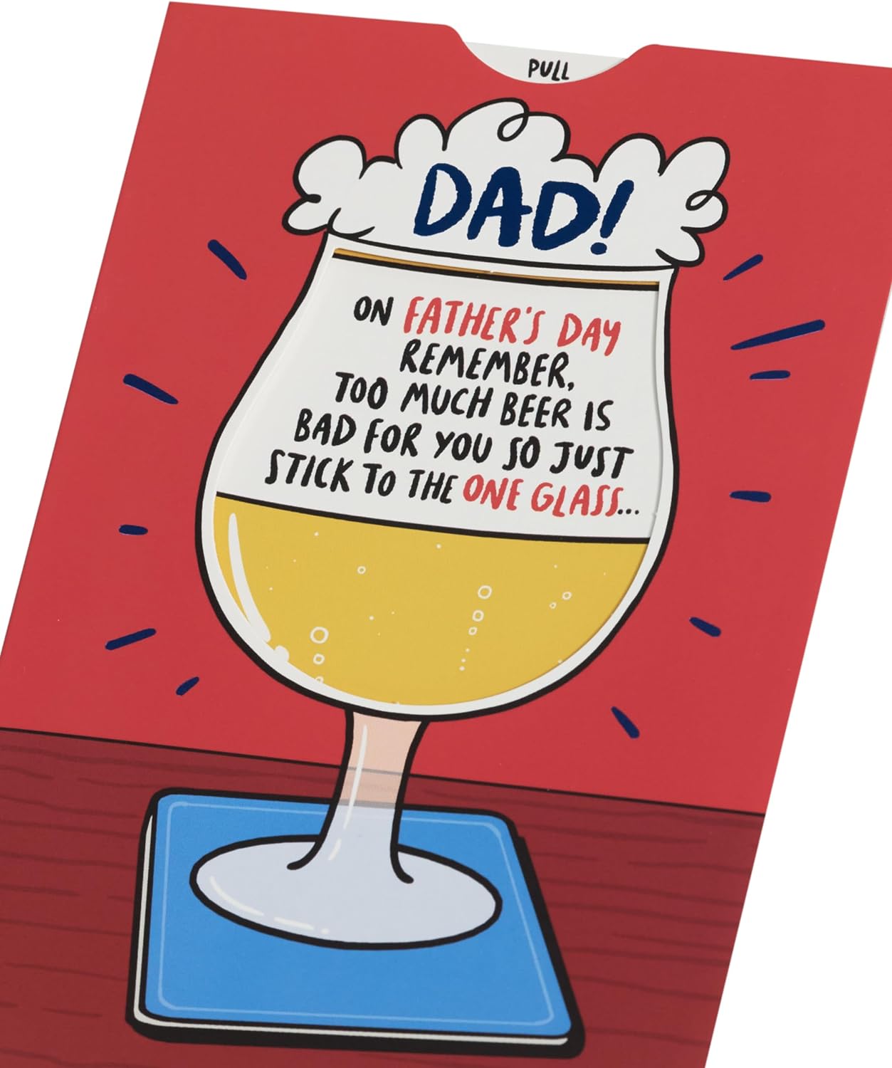 Interactive Beer Design Father's Day Card