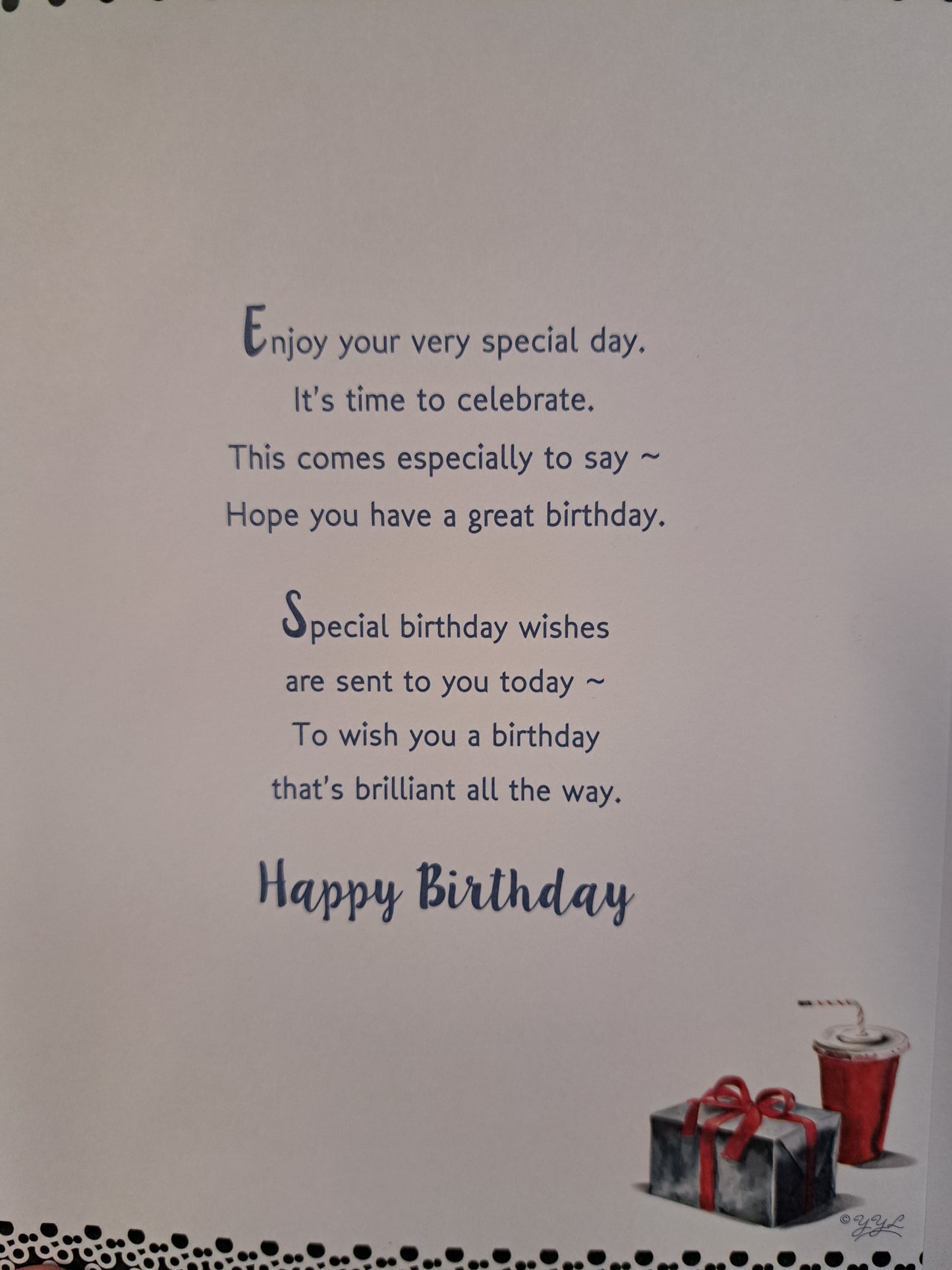 Birthday Wishes Have a Great Day Open Male Party Design Celebrity Style Greeting Card