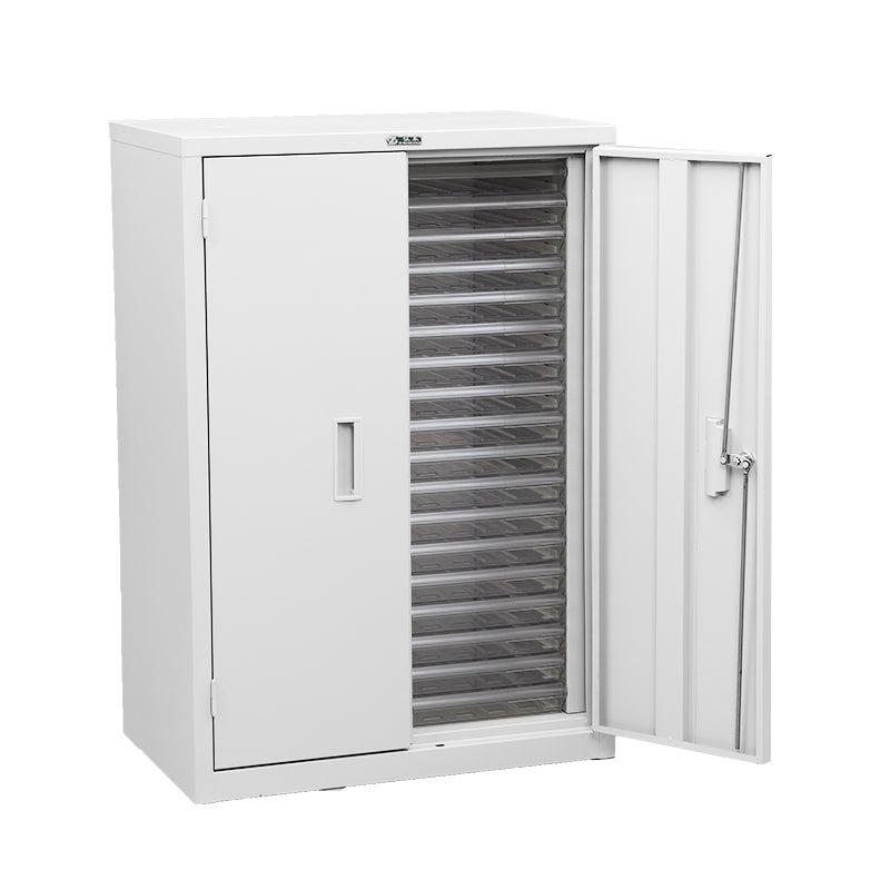 36 Clear Box Drawers Metal Cabinet with Door