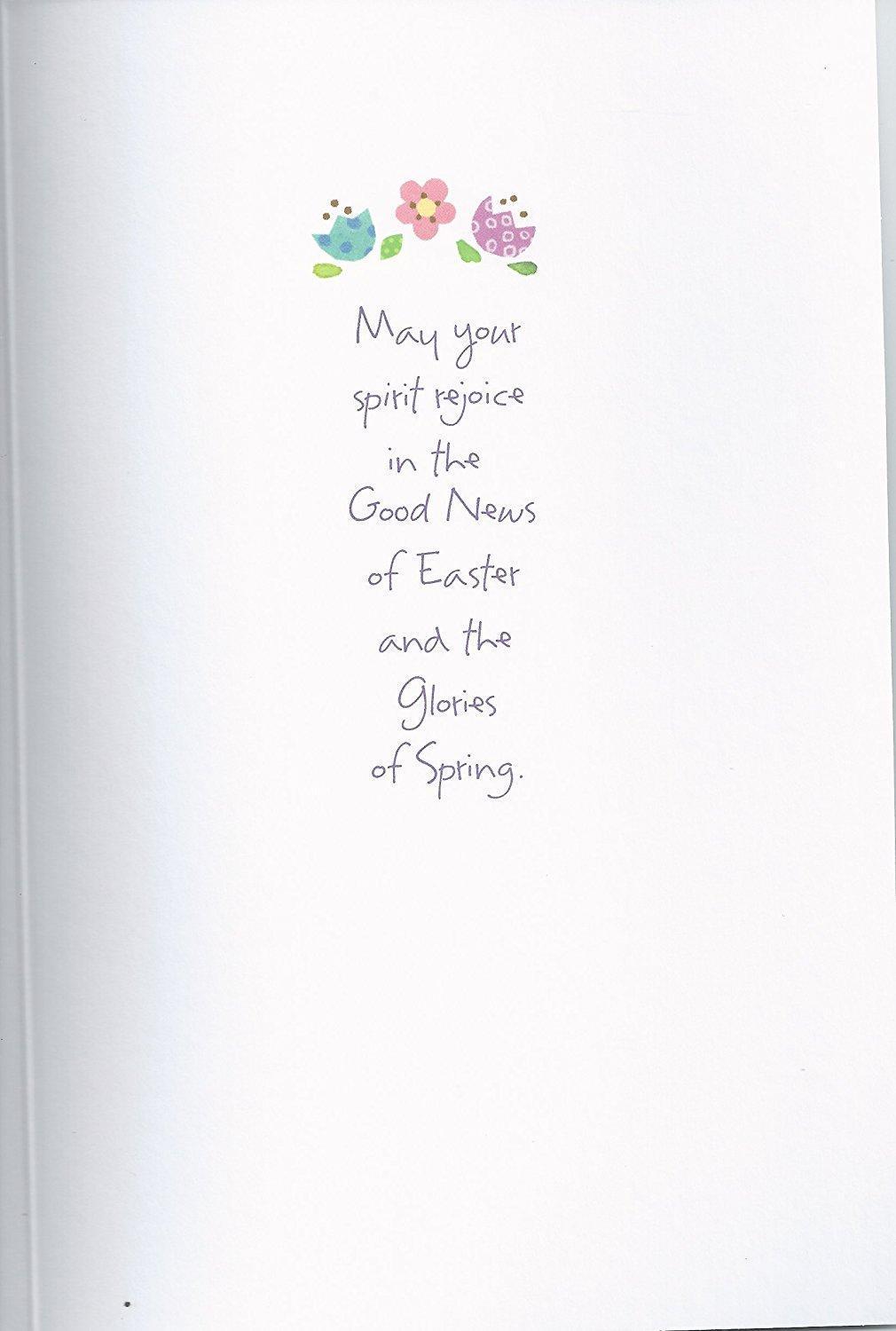 Celebrate The Season with Peace & Joy ! Nice Verse Happy Easter Greeting card