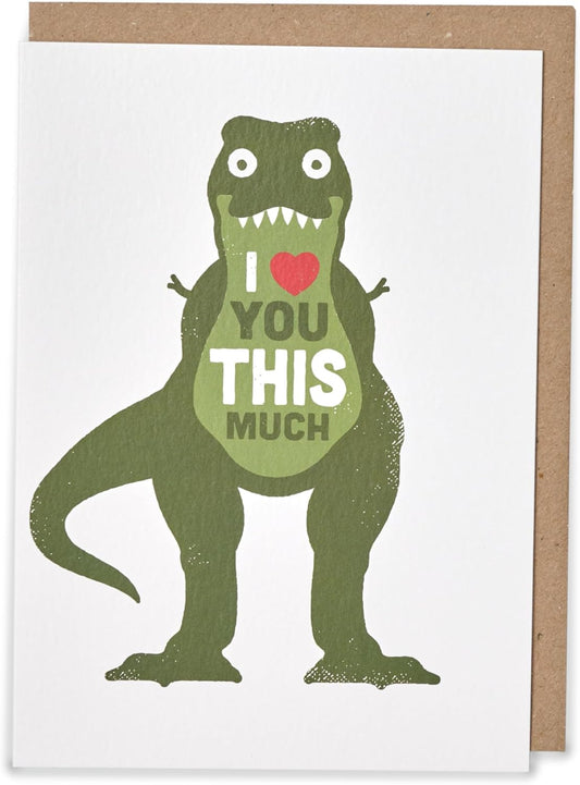 Kindred X David Olenick T-Rex Valentine's Day Card