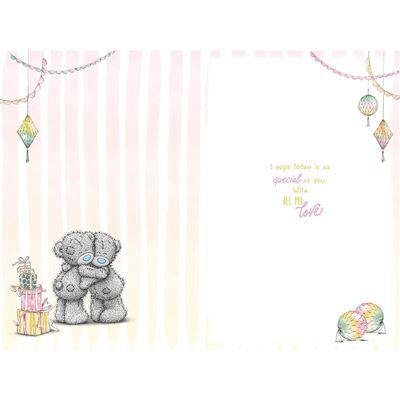 Bears Hugging Fiancée Birthday Card