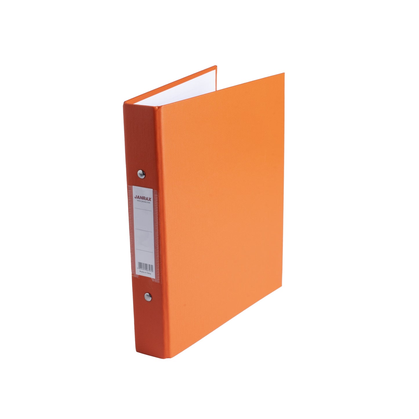 A5 Orange Paper Over Board Ring Binder by Janrax