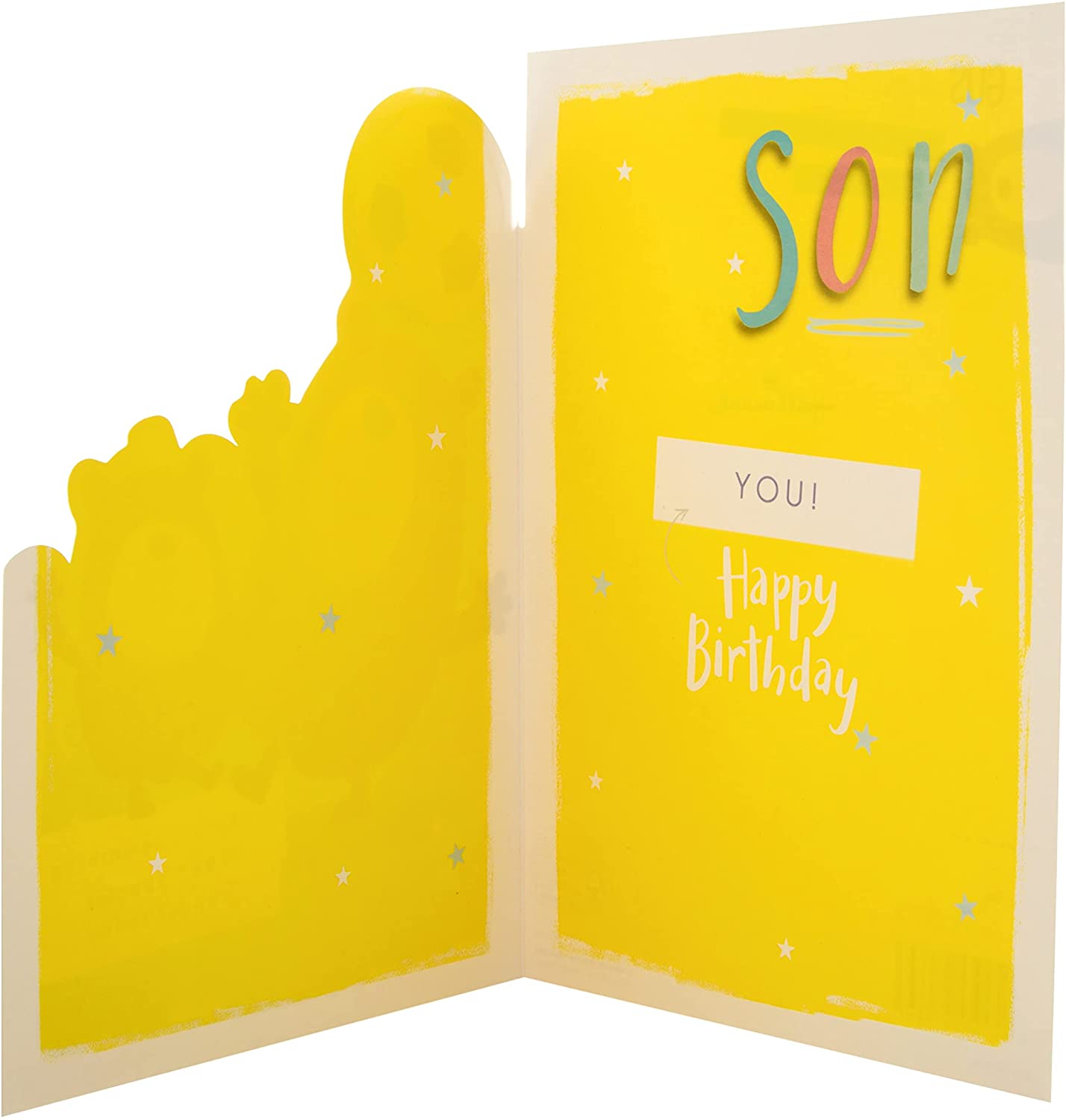 Cute 'All About Gus' Football Design Son Birthday Card