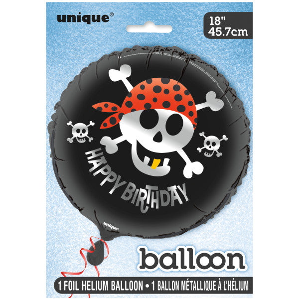 Pirate Fun Round Foil Balloon 18"