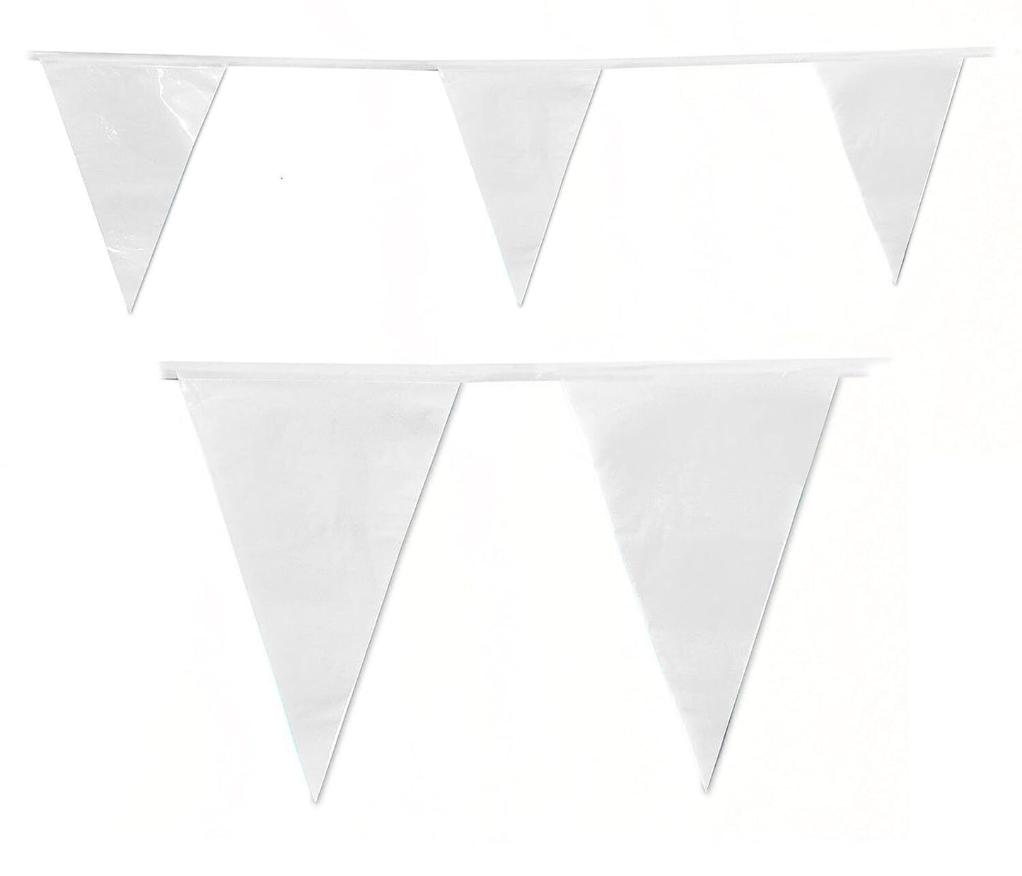 White Bunting 10m with 20 Pennants