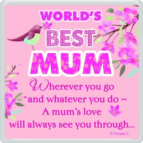 World's Best Mum... Sentimental Fridge Magnet Christmas, Birthday Gift