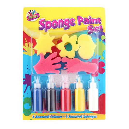 Pack of 10 Sponge Painting Set