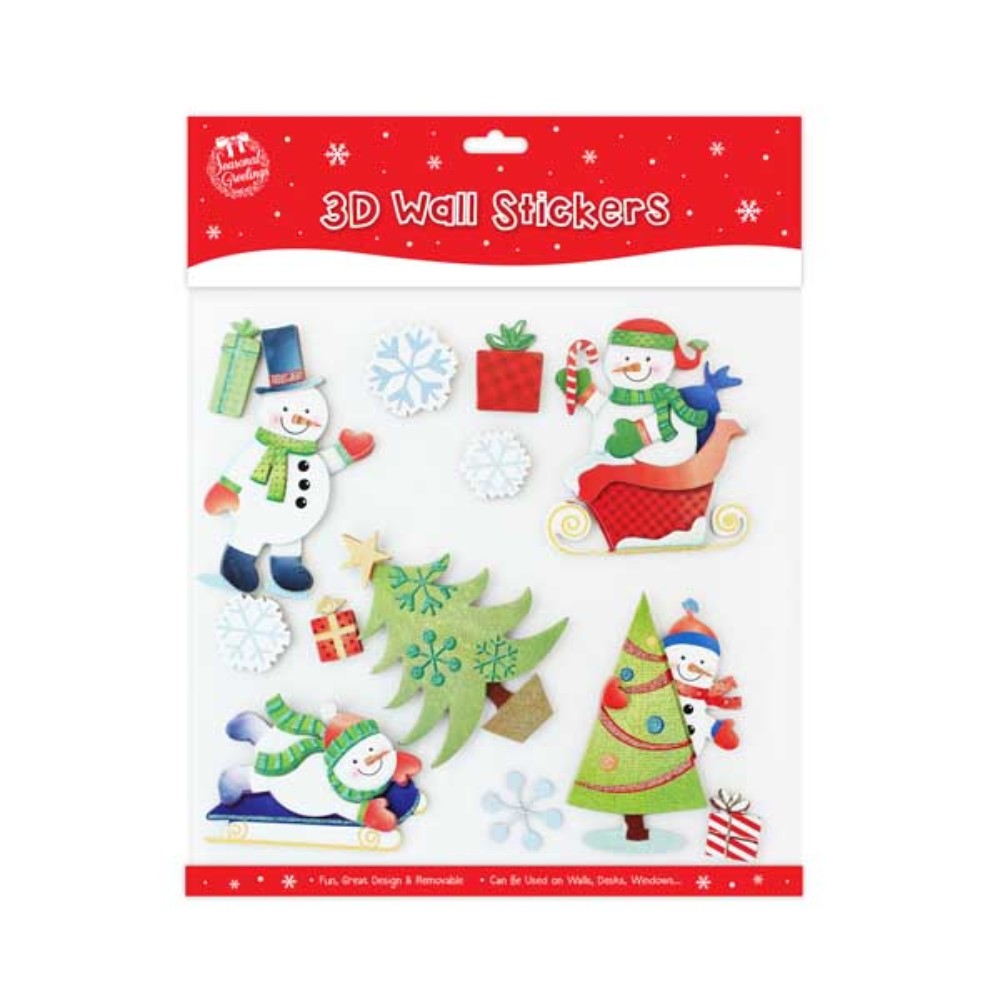 Christmas Festive 3D Wall Stickers