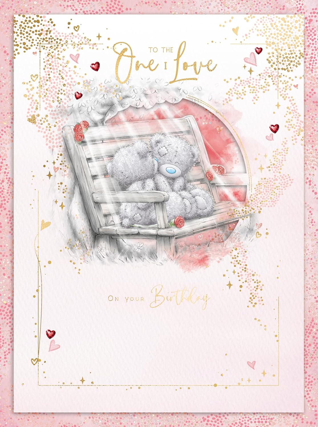 Bears On Bench One I Love Luxury Boxed Birthday Card