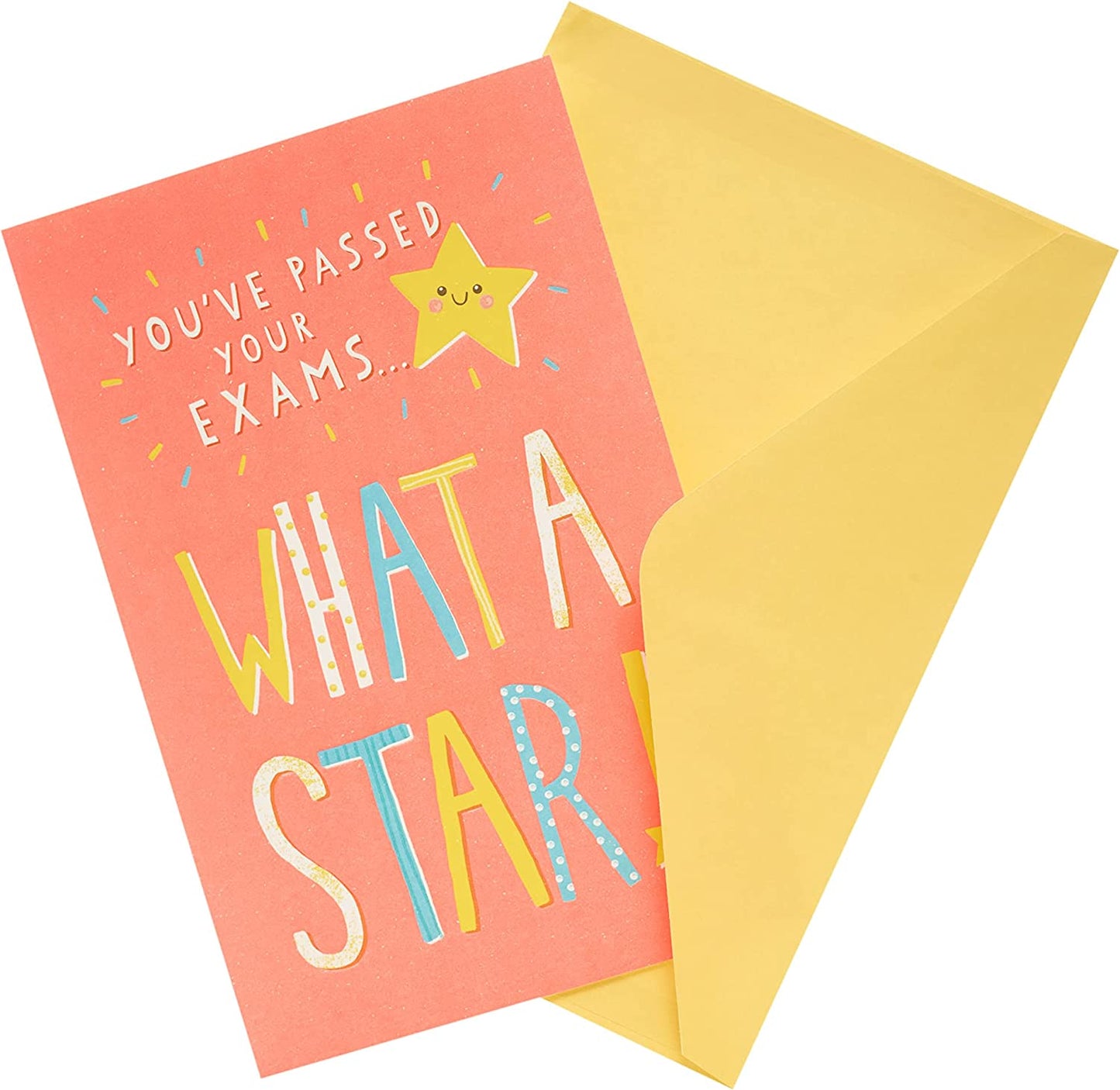 What A Star! Exams Pass Congratulations Card