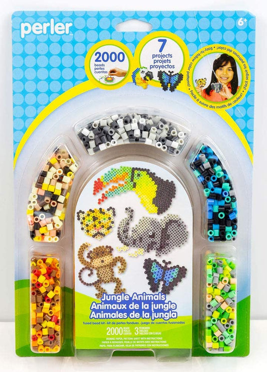 Pack of 2000 Jungle Animal Design Beads