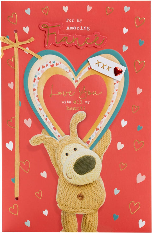 Cute Design Boofle Fiancé Valentine's Day Card