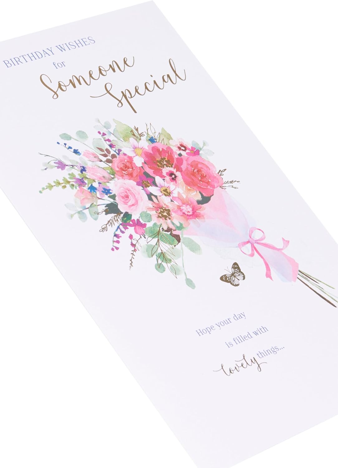 Pink Bouquet Design Someone Special Birthday Card