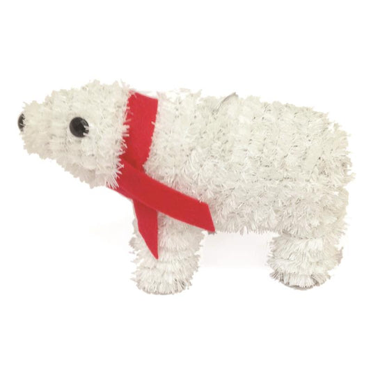 Christmas Tinsel Decoration - Polar Bear