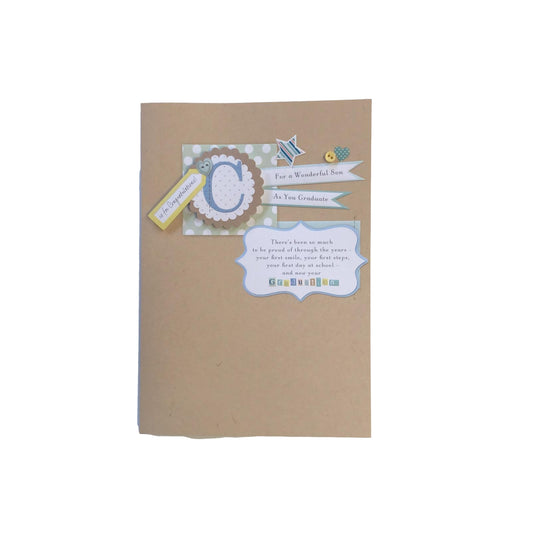 Son Graduation Luxury Congratulations Card