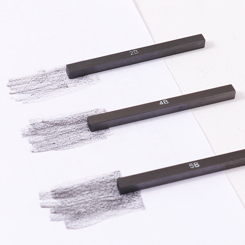 Pack of 6 Compressed Graphite Stick Set