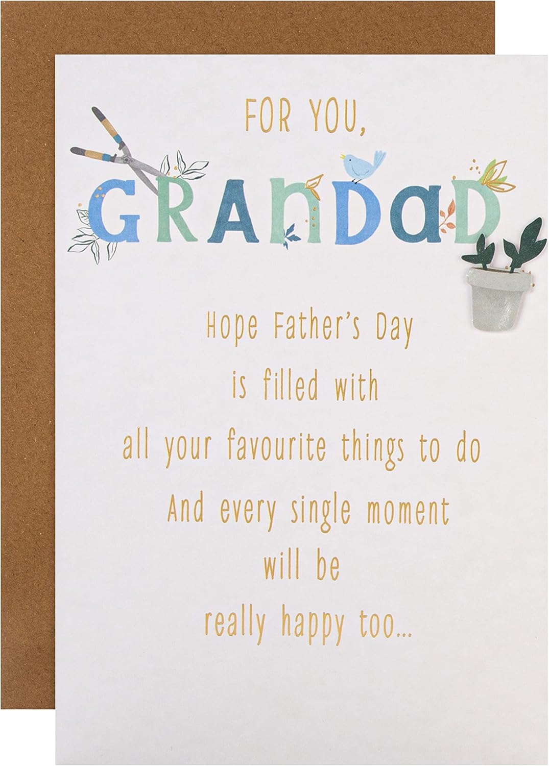 Traditional Poetic Verse, Gardening, Flowers, Father's Day Card