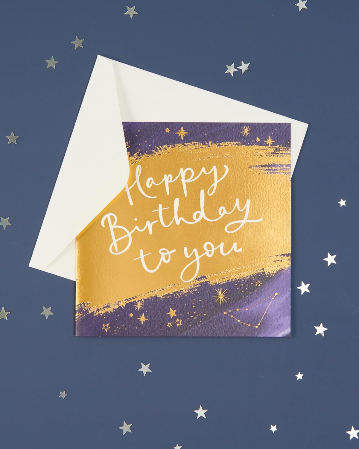 Starry Gold Foil Design From The Camden Collection Birthday Card